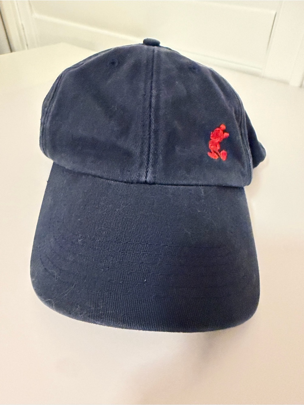 Navy Baseball Cap with Red Mickey Mouse